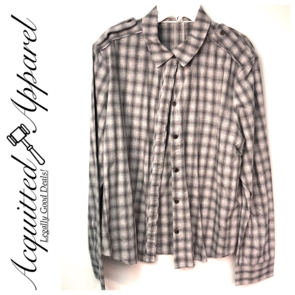 J Brand Button Up Plaid Shirt Long Sleeve